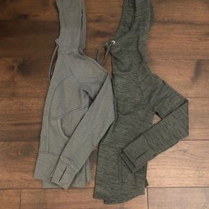 Lot 2 Army Green Athleta Hoodies XXS